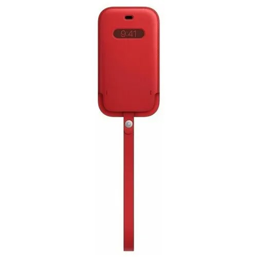 Чехол-конверт MagSafe для iPhone 12 mini Leather Sleeve with MagSafe - (PRODUCT)RED (MHMR3ZE/A)