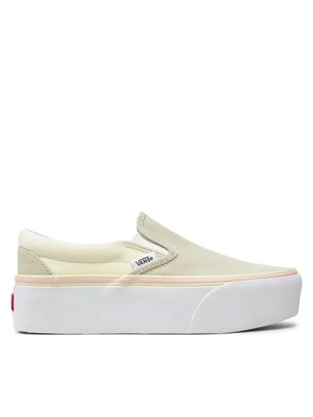 Кеды Vans Zapatillas de tenis Classic Slip-On Stackform, бежевый
