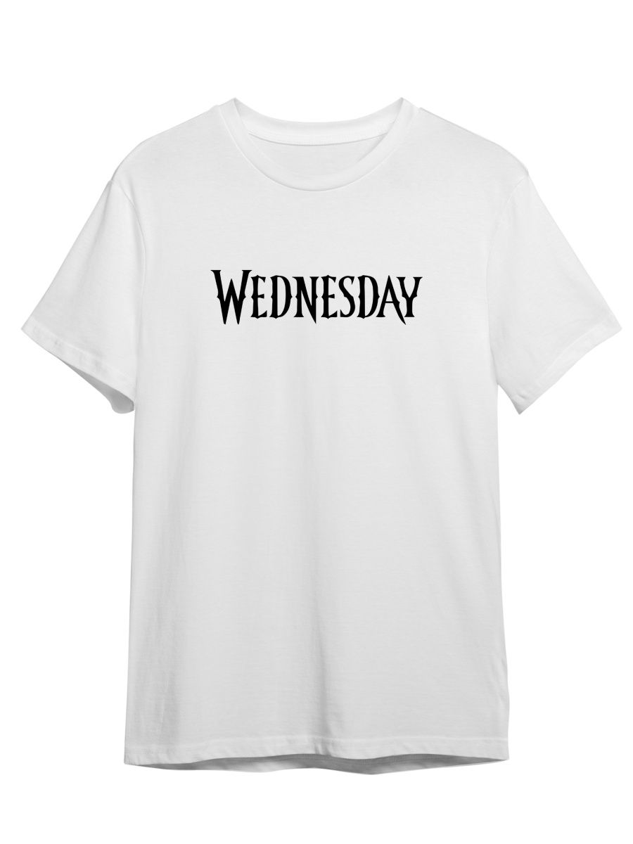 Футболка унисекс СувенирShop Wednesday/Уэнсдэй/Венсдей 4 белая XL