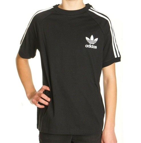 [CD6260] Молодежная футболка Adidas Originals J TRF California Tee - черный белый
