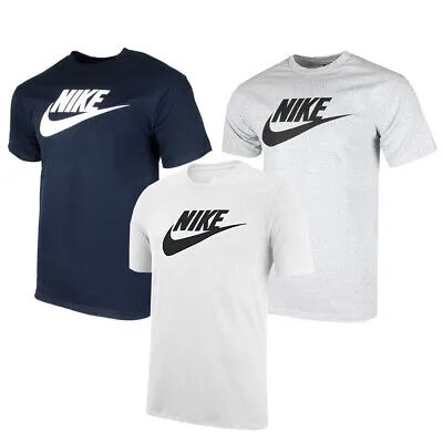 Мужская спортивная одежда Nike, футболка с короткими рукавами и логотипом Swoosh, футболка Gym Active