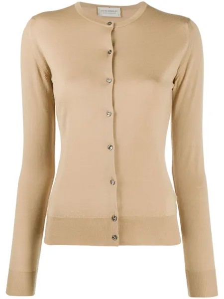 John Smedley трикотажный кардиган Pansy, нейтральный цвет