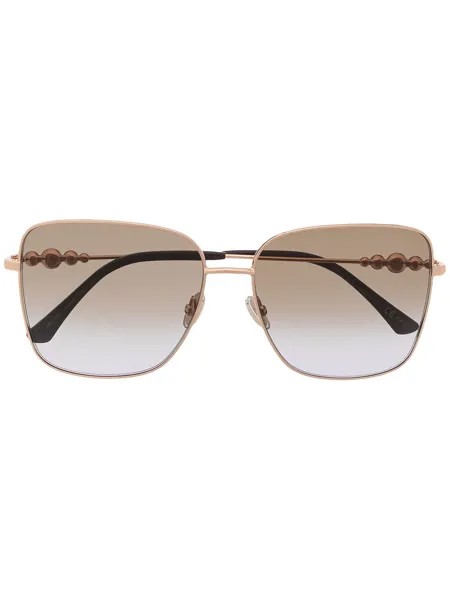 Jimmy Choo Eyewear солнцезащитные очки Hester в квадратной оправе