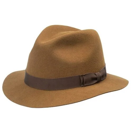 Шляпа федора Pantropic, шерсть, утепленная, размер OneSize, оранжевый
