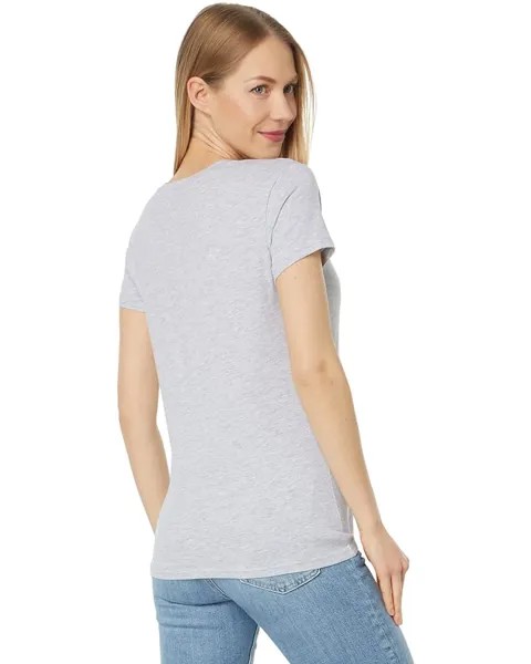 Рубашка U.S. POLO ASSN. Stitch Crew Neck Graphic Tee Shirt, цвет Light Grey Heather