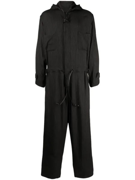 Yohji Yamamoto комбинезон на молнии, черный