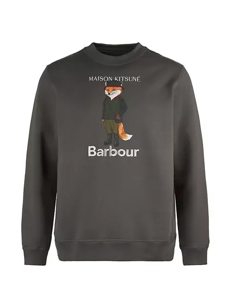 Толстовка Barbour x Maison Kitsuné Beaufort Fox Barbour, цвет uniform green