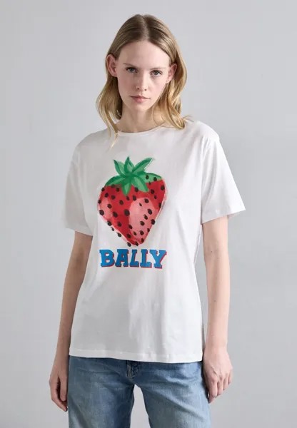 Футболка с набивным рисунком Bally, белый