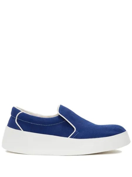 JW Anderson лоферы с закругленным носком, синий