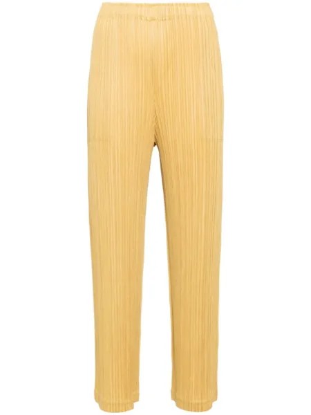 Pleats Please Issey Miyake брюки Thicker, желтый