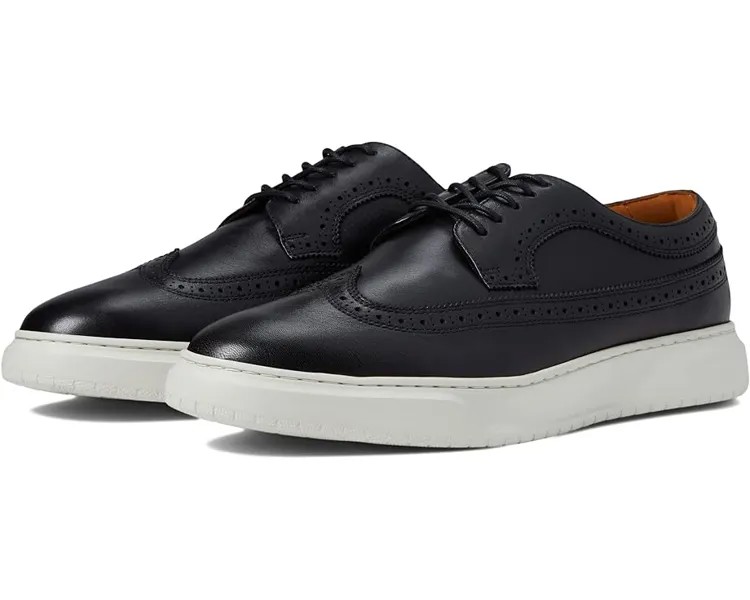 Кроссовки Florsheim Premier Wing Tip Lace-Up Sneaker, цвет Black Smooth/White Sole