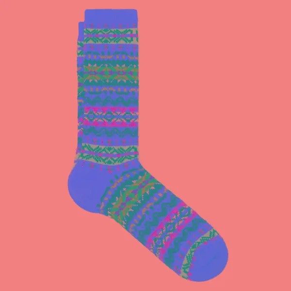 Носки Anonymous Ism Fair Isle Crew