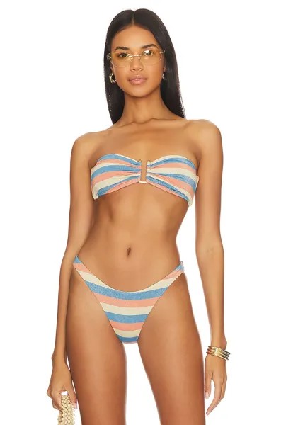 Топ бикини vitamin A Astrid Bandeau, цвет Summer Metallic Stripe