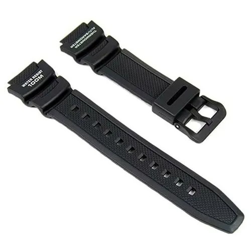 Ремешок CASIO, застежка пряжка, черный