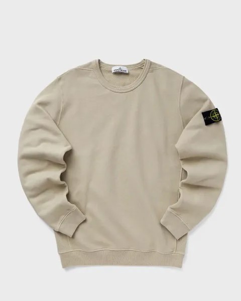 Свитер Stone Island Brushed Organic Cotton Fleece Crewneck, цвет plaster