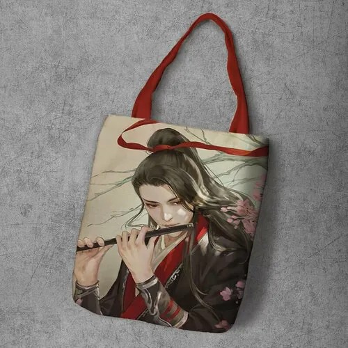 Сумка шоппер Anime Dakimakura, фактура рельефная, мультиколор