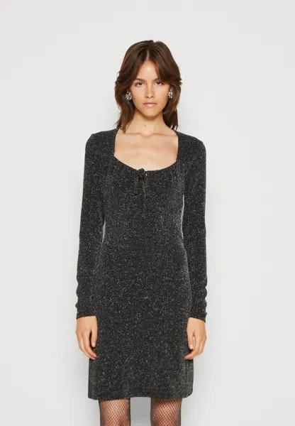 Платье из джерси Pclina Tie Dress Pieces, черный