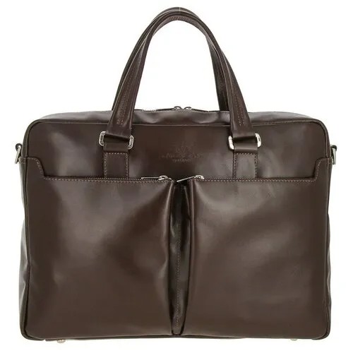 Мужская кожаная деловая сумка Versado VG024-15 brown