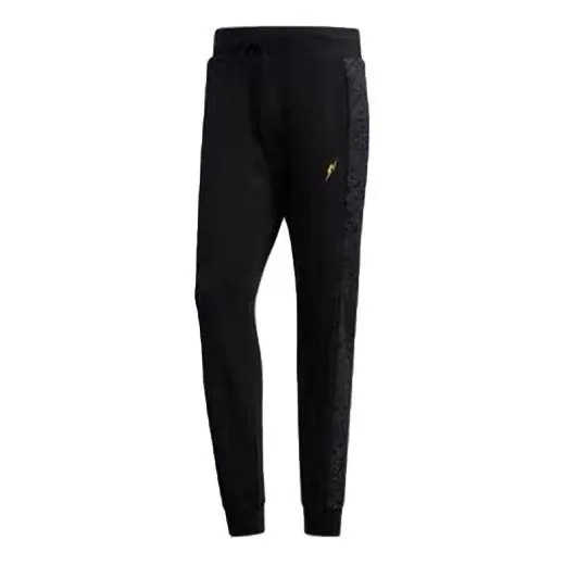 Спортивные штаны adidas neo x Pokemon Embroidered Side Printing Sports Long Pants Black, черный