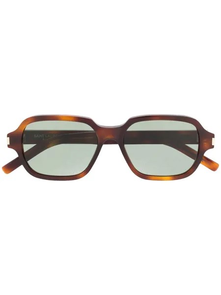 Saint Laurent Eyewear солнцезащитные очки в черепаховой оправе