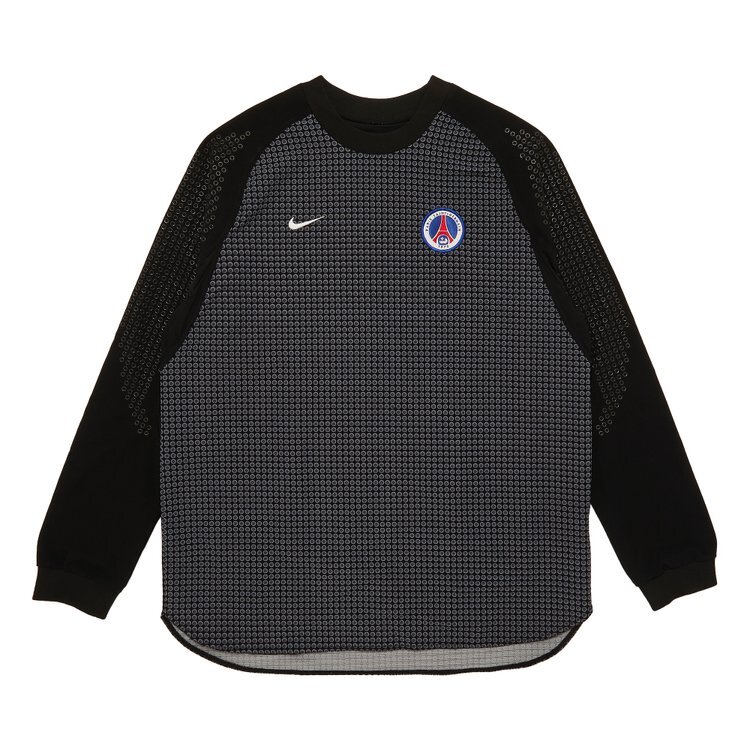 Лонгслив Nike Paris Saint-Germain Logo Patch 'Black/Grey', черный