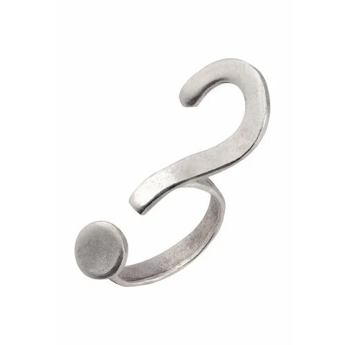 Кольцо-кулон OTOKODESIGN, безразмерное, ширина 15 мм, серебристый