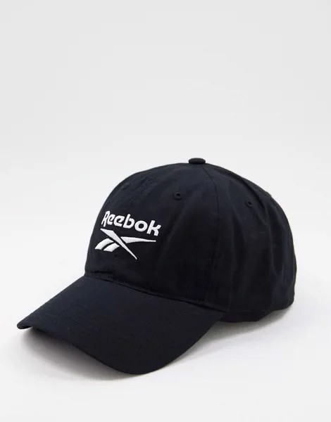 Черная кепка с логотипом Reebok Training Essential-Черный
