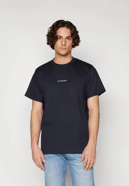Базовая футболка Center Chest Logo Loose G-Star, салют