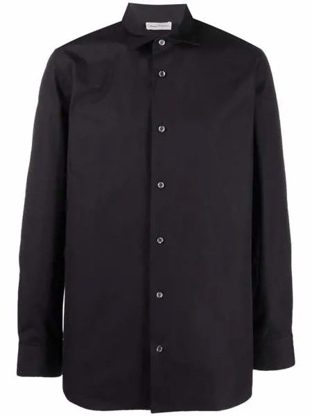 Alexander McQueen рубашка с длинными рукавами и логотипом