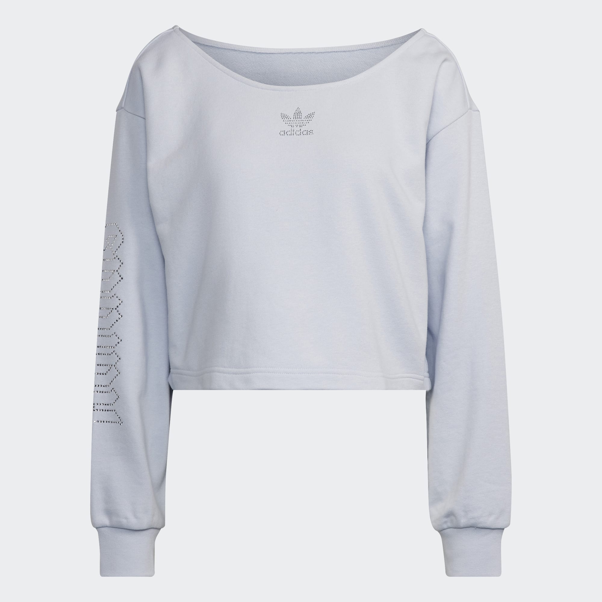 Свитшот женский Adidas HF6773 голубой 40