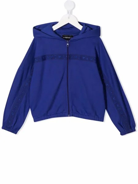 Emporio Armani Kids худи на молнии с логотипом