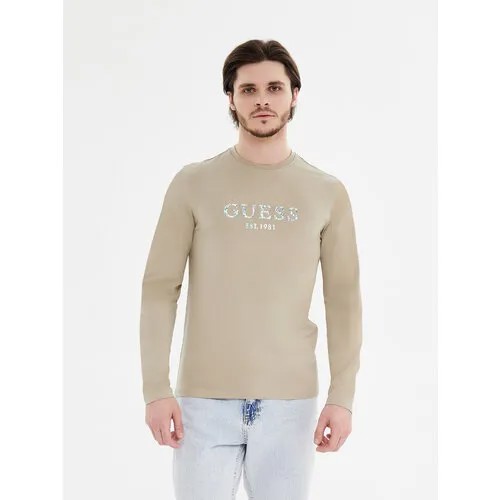 Лонгслив GUESS, размер M, бежевый