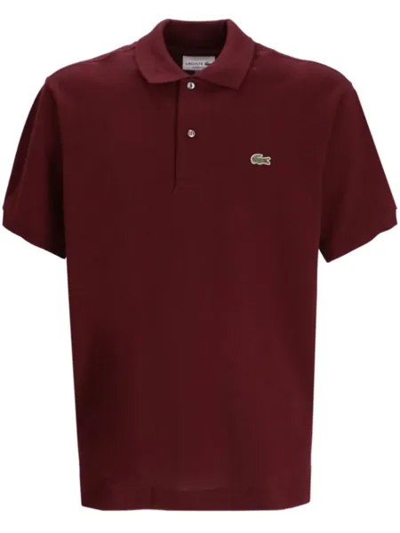 Lacoste рубашка поло с нашивками под крокодила, красный