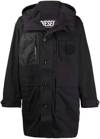 Diesel пальто с капюшоном