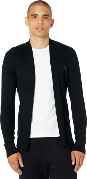 Свитер Mode Merino Open Cardigan AllSaints, черный