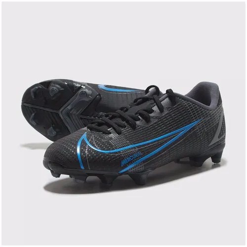 Бутсы  NIKE, размер 27, серый, черный