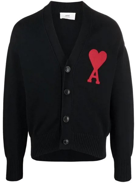 AMI Paris кардиган с монограммой Ami de Coeur