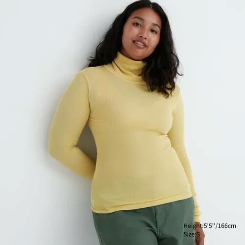 Лонгслив Uniqlo, размер L, желтый