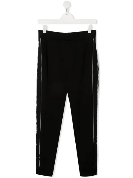Emporio Armani Kids спортивные брюки с лампасами