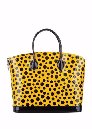 Louis Vuitton сумка-тоут Lockit 2012-го года из коллаборации с Yayoi Kusama