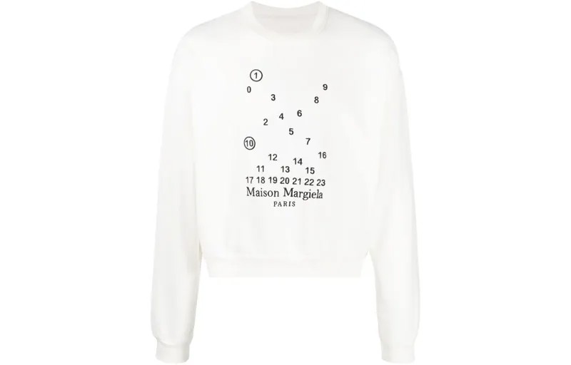Толстовка унисекс белая Maison Margiela, белый