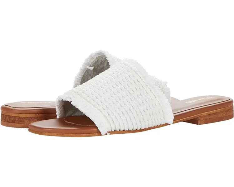 Сандалии KAANAS Crete Frayed Upper Slip-On, белый