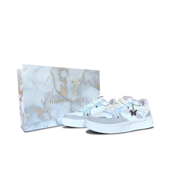 Кроссовки ANTA Skateboarding Shoes Women's Low-top Purple/Blue, цвет Light Lavender