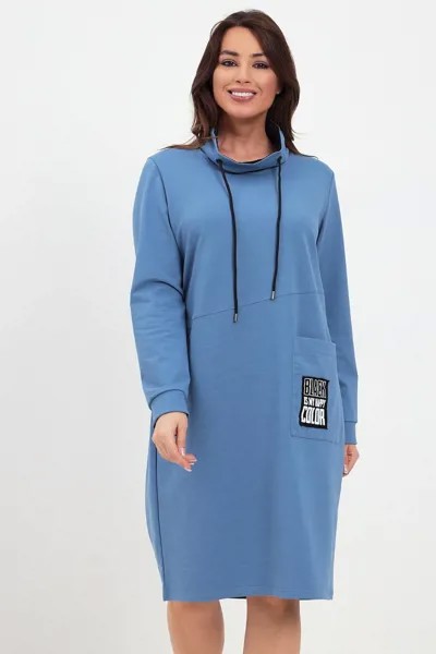 Платье женское LikaDress 18-1875 голубое 58 RU