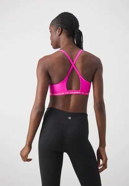 Спортивный бюстгальтер с легкой поддержкой CROSSBACK LOW BRA Under Armour, розовый