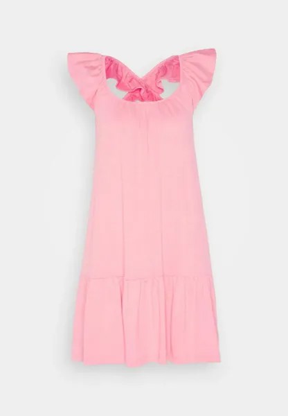 Платье Gap Ruffle Tiered Mini Jersey, розовый