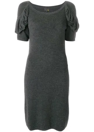 Fendi Pre-Owned платье с драпированными рукавами