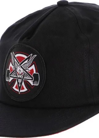 Кепка Independent x Thrasher Pentagram Cross Adjustable Snapback Hat Black