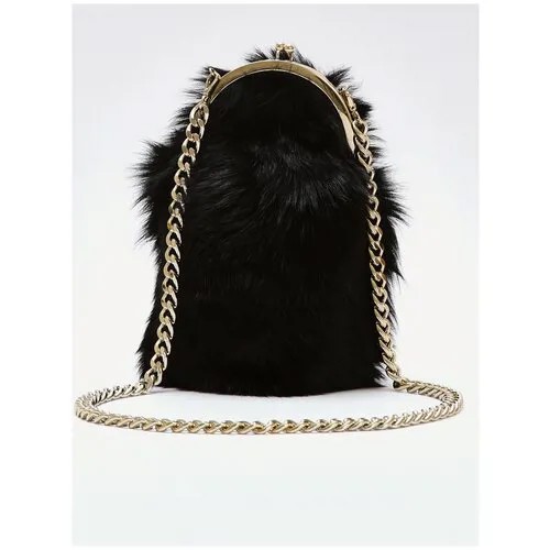 Сумка женская Simone Rocha, Fur Bag, Черный, Отличное