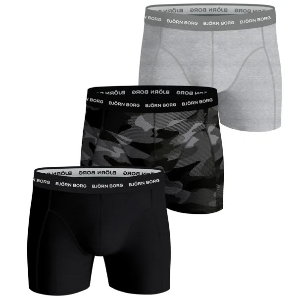 Боксеры Björn Borg Boxershorts Shadeline Essential 3 шт, серый